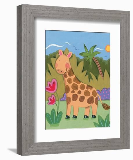 Baby Giraffe-Sophie Harding-Framed Art Print
