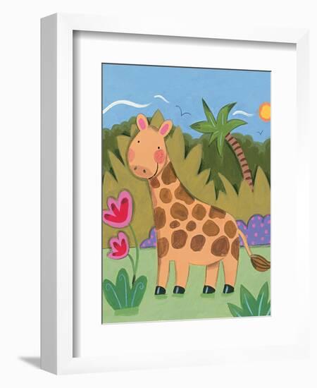 Baby Giraffe-Sophie Harding-Framed Art Print