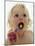 Baby Girl Brushing Teeth-Ian Boddy-Mounted Photographic Print