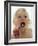 Baby Girl Brushing Teeth-Ian Boddy-Framed Photographic Print