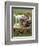 Baby Girl Playing with Puppy-Chris Lowe-Framed Photographic Print