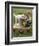 Baby Girl Playing with Puppy-Chris Lowe-Framed Photographic Print