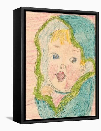 Baby Girl-Norma Kramer-Framed Stretched Canvas