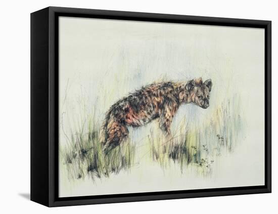 Baby Hyena, 1995-Odile Kidd-Framed Premier Image Canvas