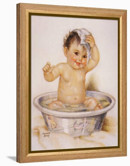 Baby in the Tub-unknown unknown-Framed Stretched Canvas