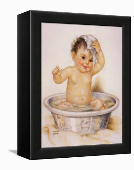 Baby in the Tub-unknown unknown-Framed Stretched Canvas