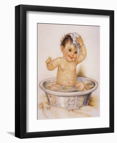 Baby in the Tub-unknown unknown-Framed Art Print