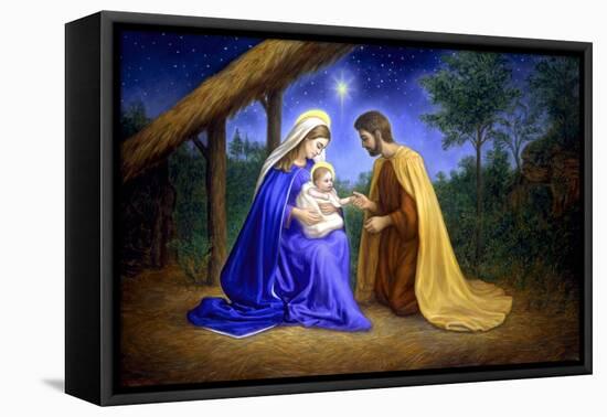 Baby Jesus-Edgar Jerins-Framed Premier Image Canvas