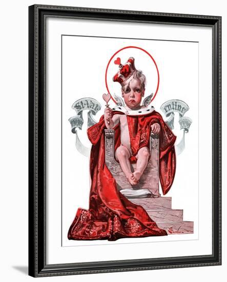 "Baby King Valentine,"February 14, 1925-Elbert Mcgran Jackson-Framed Giclee Print