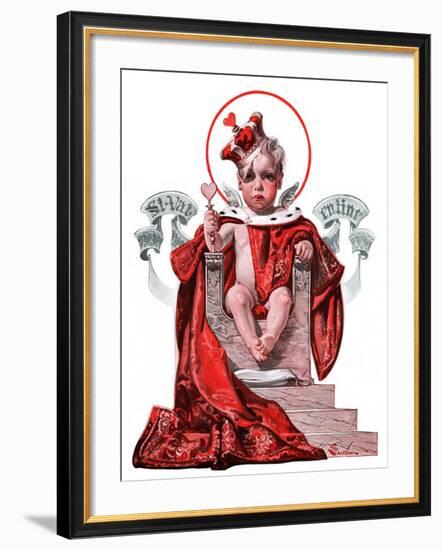 "Baby King Valentine,"February 14, 1925-Elbert Mcgran Jackson-Framed Giclee Print