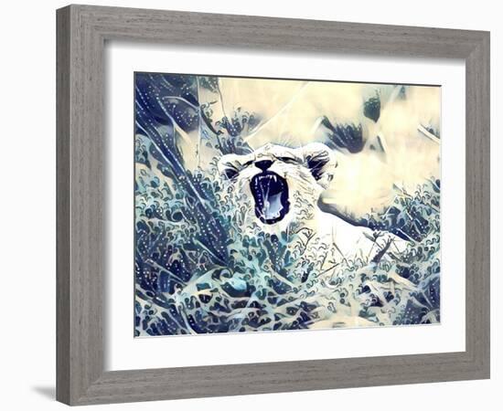 Baby Lion & Mother-sylvia pimental-Framed Art Print