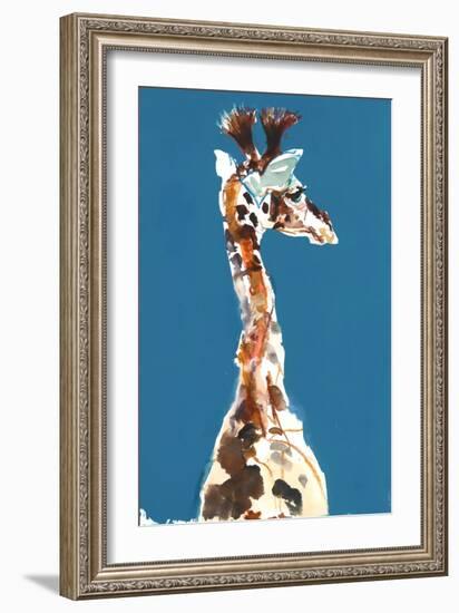 Baby Masai Giraffe, 2018,-Mark Adlington-Framed Giclee Print