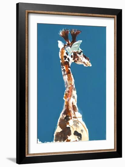 Baby Masai Giraffe, 2018,-Mark Adlington-Framed Giclee Print