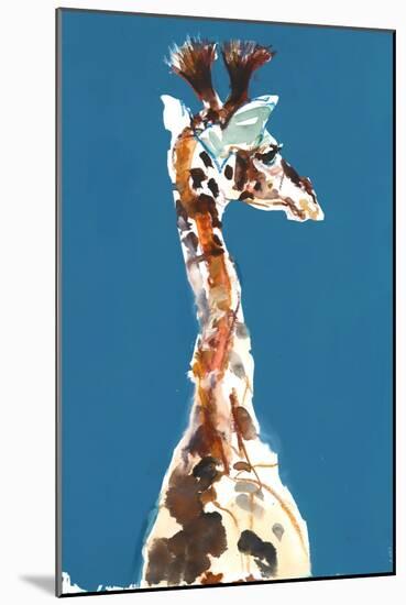 Baby Masai Giraffe, 2018,-Mark Adlington-Mounted Giclee Print