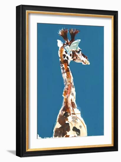 Baby Masai Giraffe, 2018,-Mark Adlington-Framed Giclee Print