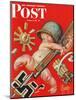 "Baby New Year at War," Saturday Evening Post Cover, January 2, 1943-Joseph Christian Leyendecker-Mounted Giclee Print