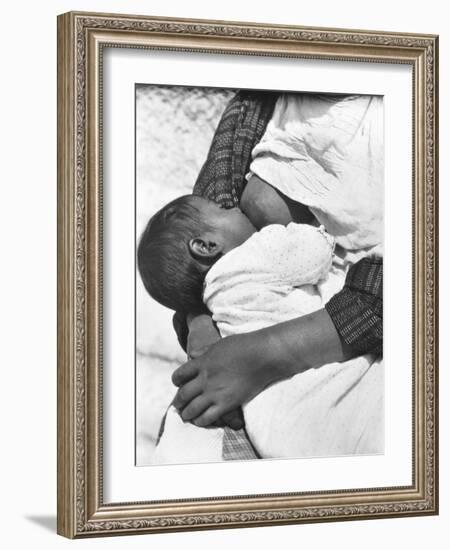 Baby Nursing (Conchita with Her Mother Luz Jimenez), Mexico City, 1926-Tina Modotti-Framed Giclee Print