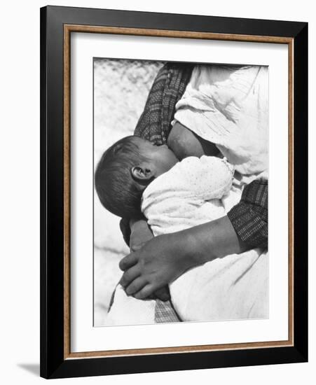 Baby Nursing (Conchita with Her Mother Luz Jimenez), Mexico City, 1926-Tina Modotti-Framed Giclee Print