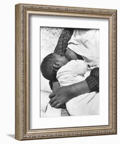 Baby Nursing (Conchita with Her Mother Luz Jimenez), Mexico City, 1926-Tina Modotti-Framed Giclee Print