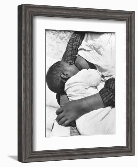 Baby Nursing (Conchita with Her Mother Luz Jimenez), Mexico City, 1926-Tina Modotti-Framed Giclee Print