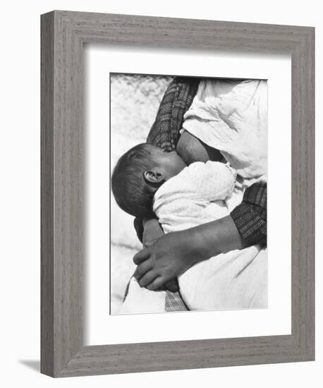 Baby Nursing (Conchita with Her Mother Luz Jimenez), Mexico City, 1926-Tina Modotti-Framed Giclee Print