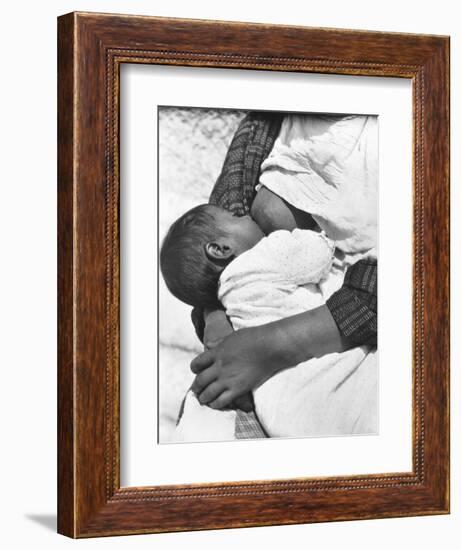 Baby Nursing (Conchita with Her Mother Luz Jimenez), Mexico City, 1926-Tina Modotti-Framed Giclee Print