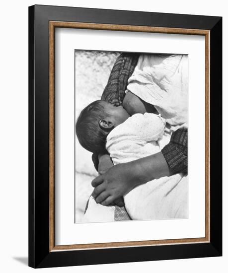 Baby Nursing (Conchita with Her Mother Luz Jimenez), Mexico City, 1926-Tina Modotti-Framed Giclee Print