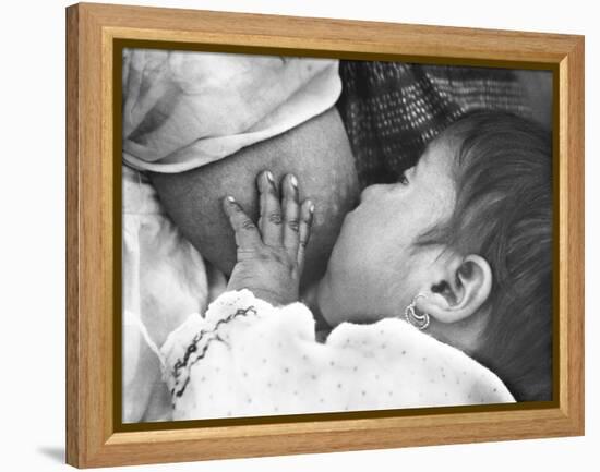 Baby Nursing (Conchita with Her Mother Luz Jimenez), Mexico City, 1926-Tina Modotti-Framed Premier Image Canvas