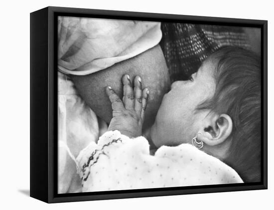 Baby Nursing (Conchita with Her Mother Luz Jimenez), Mexico City, 1926-Tina Modotti-Framed Premier Image Canvas