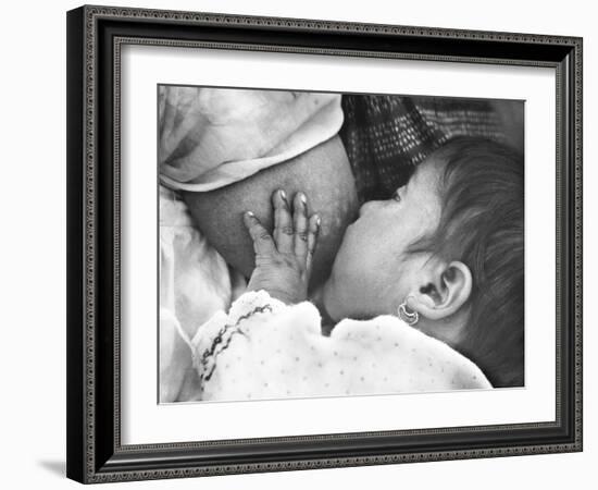 Baby Nursing (Conchita with Her Mother Luz Jimenez), Mexico City, 1926-Tina Modotti-Framed Giclee Print