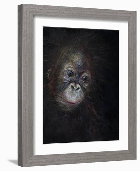 Baby orang-utan 3, 2015-Odile Kidd-Framed Giclee Print