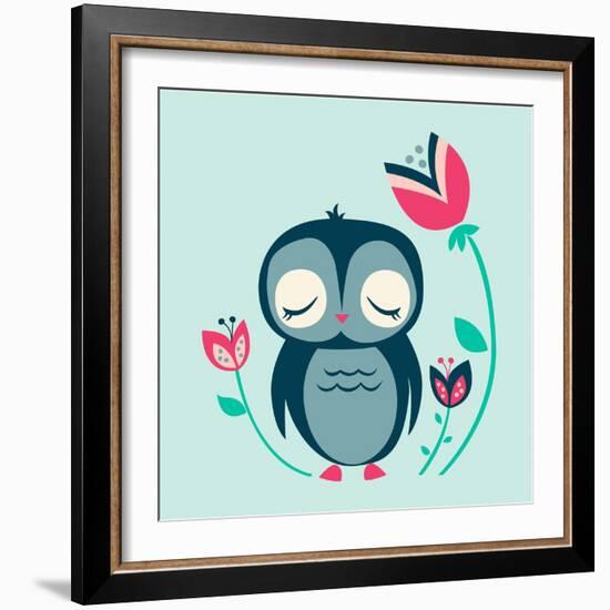 Baby Owl-null-Framed Giclee Print