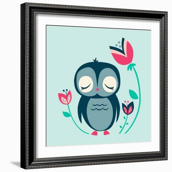 Baby Owl-null-Framed Giclee Print