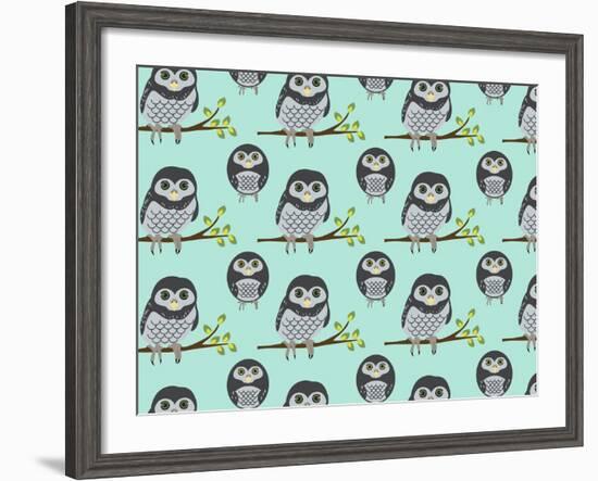 Baby Owls-Joanne Paynter Design-Framed Giclee Print