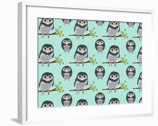 Baby Owls-Joanne Paynter Design-Framed Giclee Print