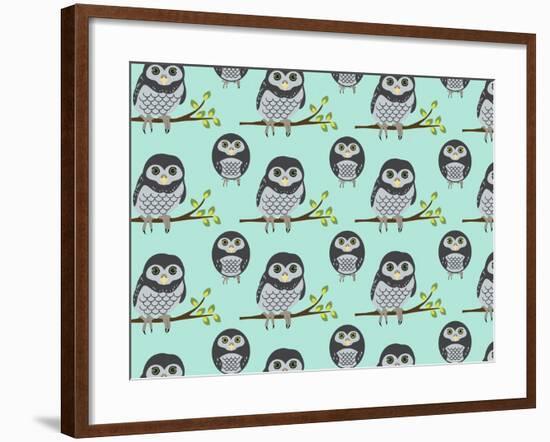 Baby Owls-Joanne Paynter Design-Framed Giclee Print
