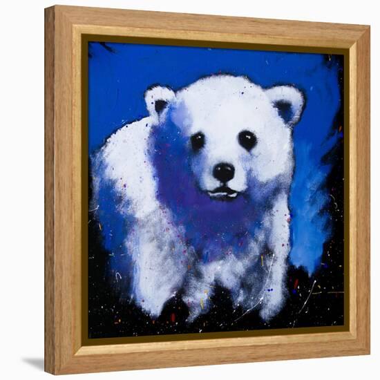 Baby Polar Bear-null-Framed Stretched Canvas