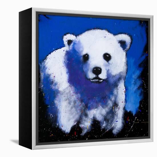 Baby Polar Bear-null-Framed Stretched Canvas