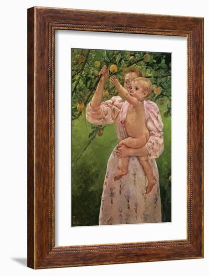 Baby Reaching for an Apple-Mary Cassatt-Framed Giclee Print