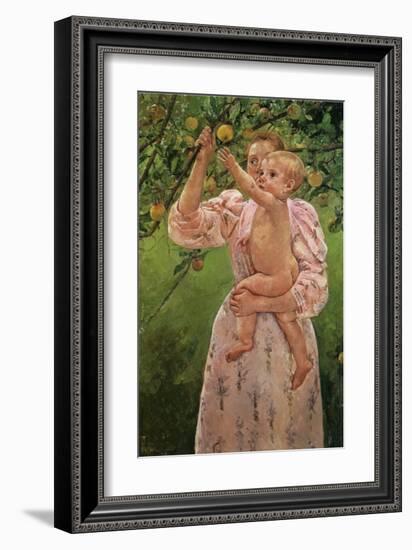 Baby Reaching for an Apple-Mary Cassatt-Framed Giclee Print