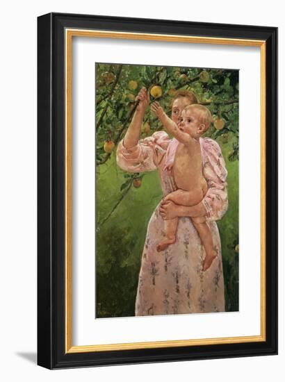 Baby Reaching for an Apple-Mary Cassatt-Framed Giclee Print