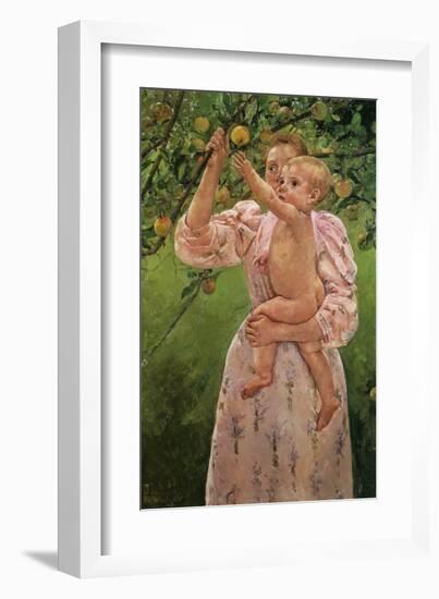 Baby Reaching for an Apple-Mary Cassatt-Framed Giclee Print