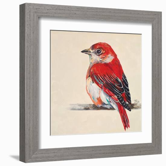 Baby Red Bird II-Patricia Pinto-Framed Art Print