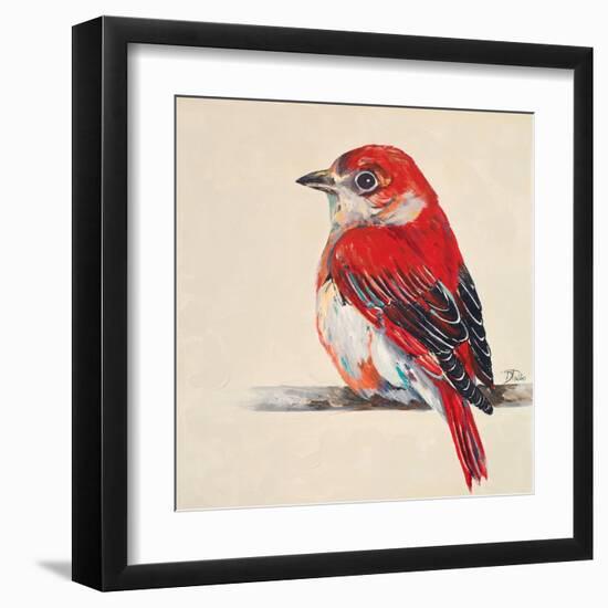 Baby Red Bird II-Patricia Pinto-Framed Art Print