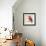 Baby Red Bird II-Patricia Pinto-Framed Art Print displayed on a wall