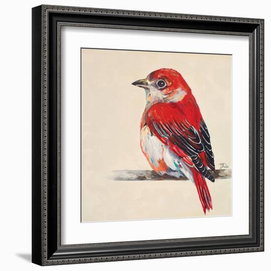 Baby Red Bird II-Patricia Pinto-Framed Art Print