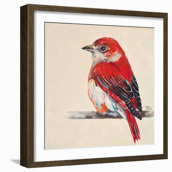 Baby Red Bird II-Patricia Pinto-Framed Art Print