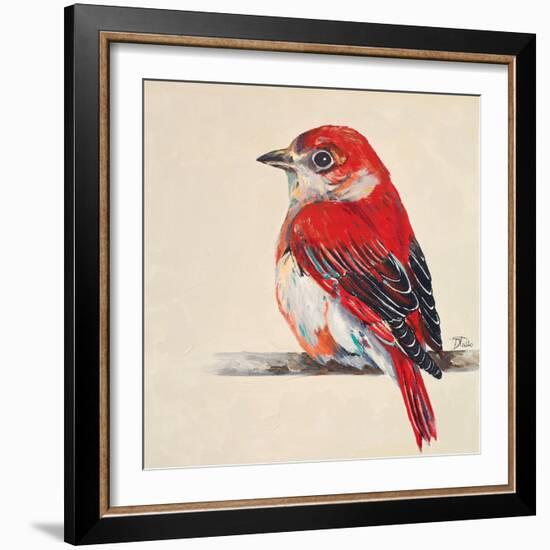 Baby Red Bird II-Patricia Pinto-Framed Art Print