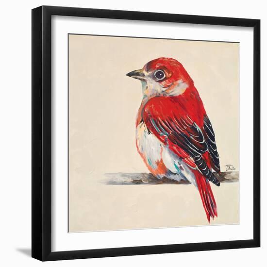 Baby Red Bird II-Patricia Pinto-Framed Art Print