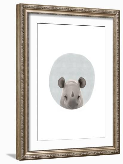 Baby Rhino-Leah Straatsma-Framed Art Print